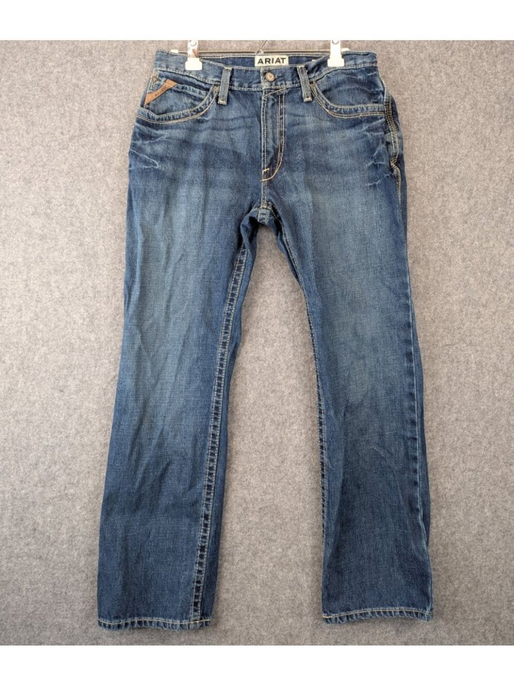 Ariat Mens Straight Leg Jeans 34x32 Blue Denim